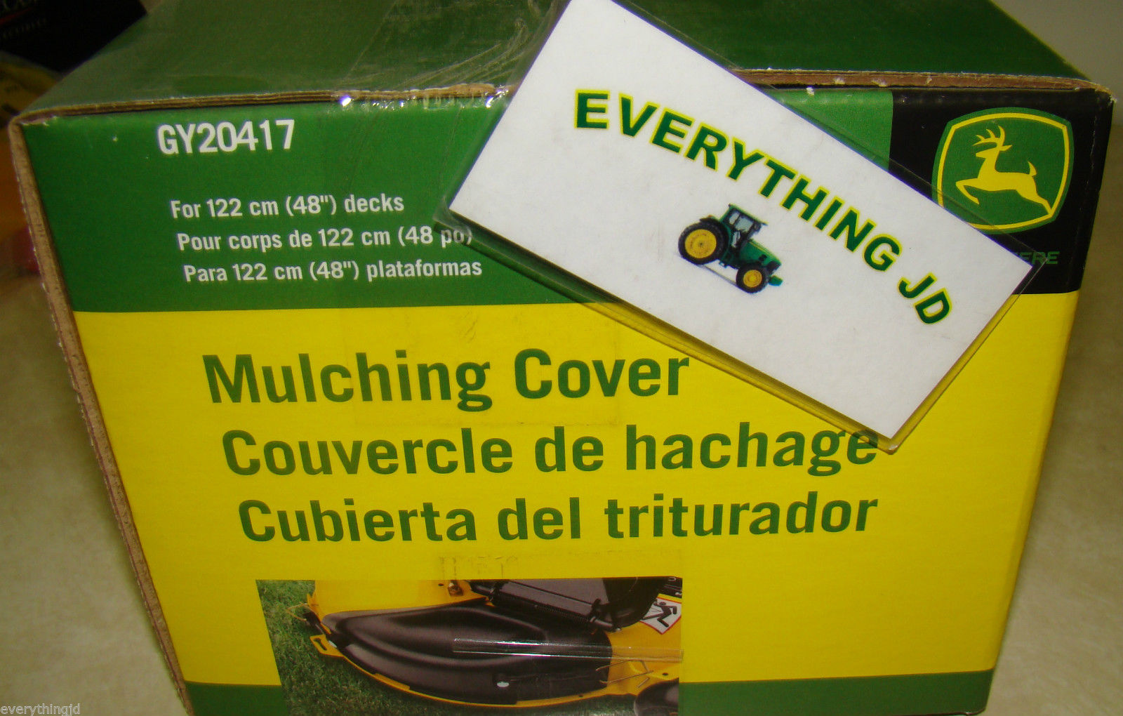 GY20417 Mulchabdeckungs-Set Für John Deere Rasentraktoren – Passt Für 145, 155C, L120, LA130, D140, E140 Uvm.